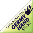 Promote Hand Washing with the Germy Hand sticky!