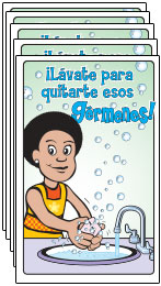 Spanish pamphlet: Wash Away the Germs