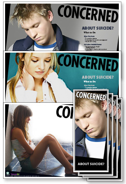 Concerned About Suicide? Rack Card and Poster Kits