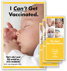I Can't Get Vaccinated Rack Card Kit (baby 2)