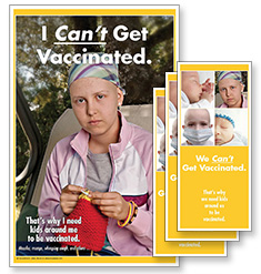I Can't Get Vaccinated Rack Card Kit (girl)