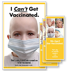 I Can't Get Vaccinated Rack Card Kit (mask)