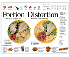 Portion Distortion Burrito Poster