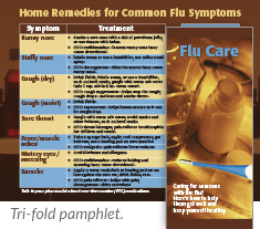 Flu Care tri-fold pamphlet