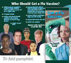 Flu Vaccine tri-fold pamphlet