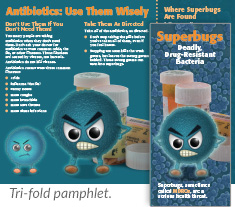 Superbugs: Deadly Drug-Resistant Bacteria tri-fold pamphlet