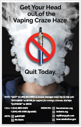 Get Your Head out of the Vaping Craze Haze Poster