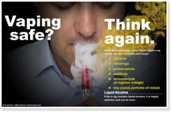 Vaping Safe? Vaping Man Poster