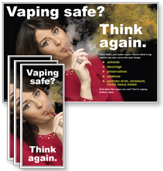 Vaping Safe? Woman in Red - Fact Card Kit